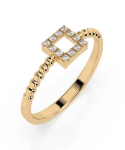 Minimalism Ring (Round), 0.07 ct — 101-10053 - Image 4