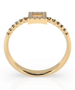 Minimalism Ring (Round), 0.07 ct — 101-10053 - Image 5