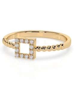 Minimalism Ring (Round), 0.07 ct — 101-10053 - Image 6