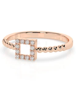 Minimalism Ring (Round), 0.07 ct — 101-10053 - Image 9