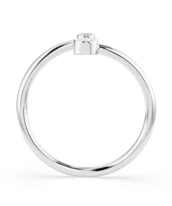 Alternative view of Minimalism Ring (Round), 0.02 ct — 101-10071
