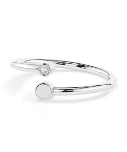 Minimalism Ring (Round), 0.02 ct — 101-10071 - Image 3