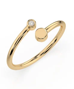 Minimalism Ring (Round), 0.02 ct — 101-10071 - Image 4