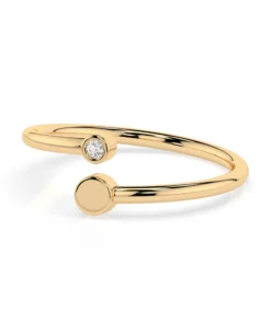 Minimalism Ring (Round), 0.02 ct — 101-10071 - Image 6