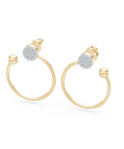 Minimalism Earring, 0.23 ct — 102-10081 - Image 4