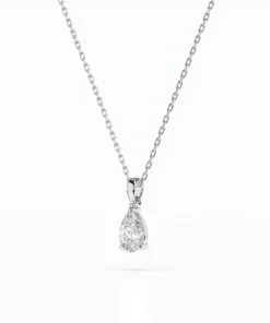 Alternative view of Solitaire Necklace (Pear), 0.3 ct — 104-10067(0.30)PAR
