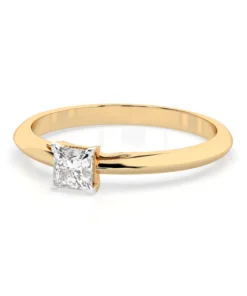 Solitaire Ring (Princess), 0.3 ct — 101-10190(0.30)PR - Image 6