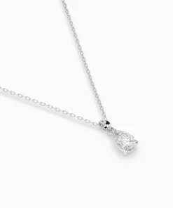 Solitaire Necklace (Pear), 0.3 ct — 104-10067(0.30)PAR - Image 3