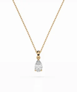 Solitaire Necklace (Pear), 0.3 ct — 104-10067(0.30)PAR - Image 4