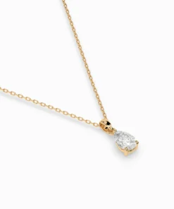Solitaire Necklace (Pear), 0.3 ct — 104-10067(0.30)PAR - Image 6