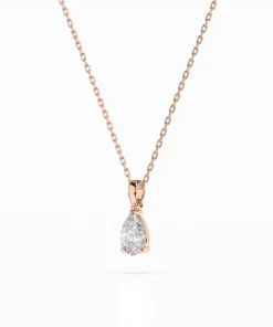 Solitaire Necklace (Pear), 0.3 ct — 104-10067(0.30)PAR - Image 8