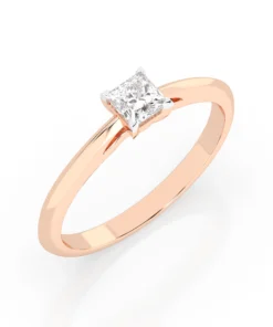 Solitaire Ring (Princess), 0.3 ct — 101-10190(0.30)PR - Image 7