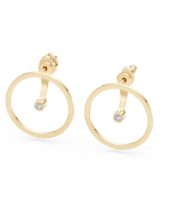 Minimalism Earring, 0.06 ct — 102-10077 - Image 5