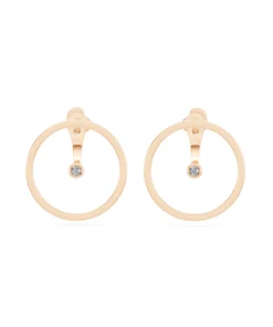 Minimalism Earring, 0.06 ct — 102-10077 - Image 7