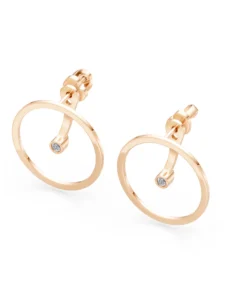 Minimalism Earring, 0.06 ct — 102-10077 - Image 9