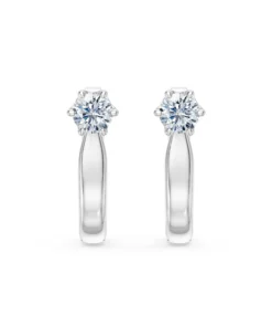Solitaire English Lock Earring, 0.5 ct — 102-10040(4.0)