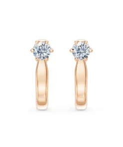 Solitaire English Lock Earring, 0.5 ct — 102-10040(4.0) - Image 7