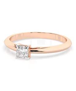 Solitaire Ring (Princess), 0.3 ct — 101-10190(0.30)PR - Image 9