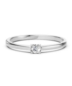 Solitaire Ring (Round), 0.1 ct — 101-10117(3.0) - Image 3