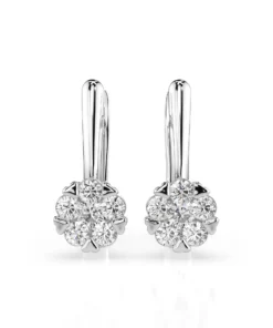 Illusion Earring (Round), 0.12 ct — 102-10015/1(2.5)