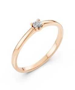 Solitaire Ring (Round), 0.1 ct — 101-10117(3.0) - Image 7
