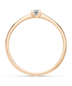 Solitaire Ring (Round), 0.1 ct — 101-10117(3.0) - Image 8