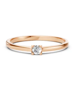 Solitaire Ring (Round), 0.1 ct — 101-10117(3.0) - Image 9