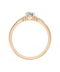 Solitaire Eternity Ring, 0.35 ct — 101-10140(4.5) - Image 8