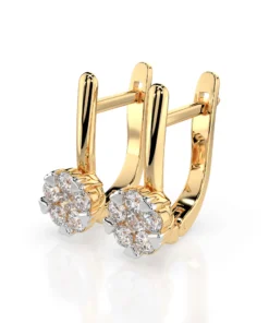 Illusion Earring (Round), 0.12 ct — 102-10015/1(2.5) - Image 5