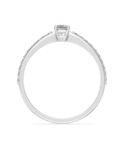 Alternative view of Solitaire Ring, 0.17 ct — 101-10116/2(3.0)PR