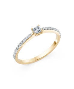 Solitaire Ring, 0.17 ct — 101-10116/2(3.0)PR - Image 4
