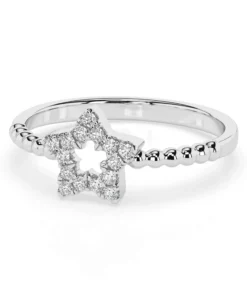 Minimalism Ring (Round), 0.09 ct — 101-10054 - Image 3