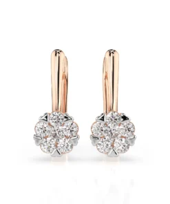 Illusion Earring (Round), 0.12 ct — 102-10015/1(2.5) - Image 7