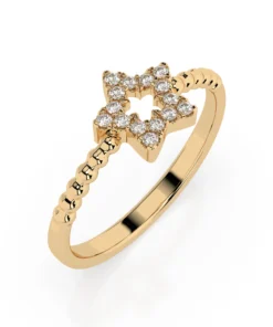 Minimalism Ring (Round), 0.09 ct — 101-10054 - Image 4