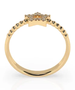 Minimalism Ring (Round), 0.09 ct — 101-10054 - Image 5