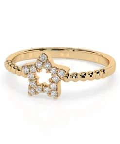 Minimalism Ring (Round), 0.09 ct — 101-10054 - Image 6