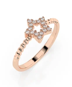 Minimalism Ring (Round), 0.09 ct — 101-10054 - Image 7