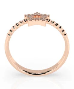 Minimalism Ring (Round), 0.09 ct — 101-10054 - Image 8