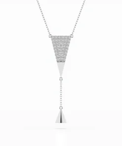 Minimalism Necklace (Round), 0.22 ct — 104-10018