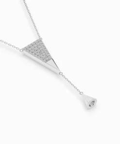 Minimalism Necklace (Round), 0.22 ct — 104-10018 - Image 3
