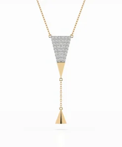 Minimalism Necklace (Round), 0.22 ct — 104-10018 - Image 4