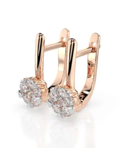 Illusion Earring (Round), 0.12 ct — 102-10015/1(2.5) - Image 8