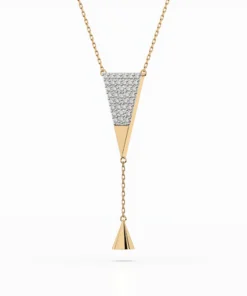 Minimalism Necklace (Round), 0.22 ct — 104-10018 - Image 5