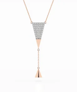 Minimalism Necklace (Round), 0.22 ct — 104-10018 - Image 7