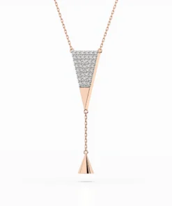 Minimalism Necklace (Round), 0.22 ct — 104-10018 - Image 8