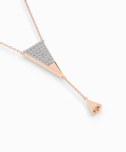 Minimalism Necklace (Round), 0.22 ct — 104-10018 - Image 9