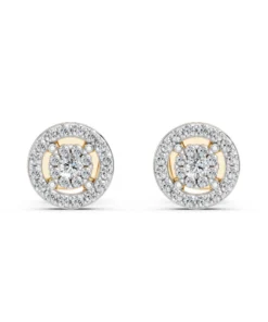 Illusion Earring (Round), 0.06 ct — 102-10018(2.0) - Image 4