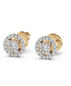 Illusion Earring (Round), 0.06 ct — 102-10018(2.0) - Image 5