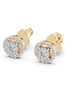 Illusion Earring (Round), 0.06 ct — 102-10018(2.0) - Image 6