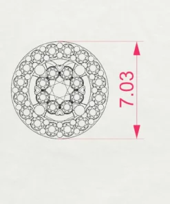 Illusion Earring (Round), 0.06 ct — 102-10018(2.0) - Image 10